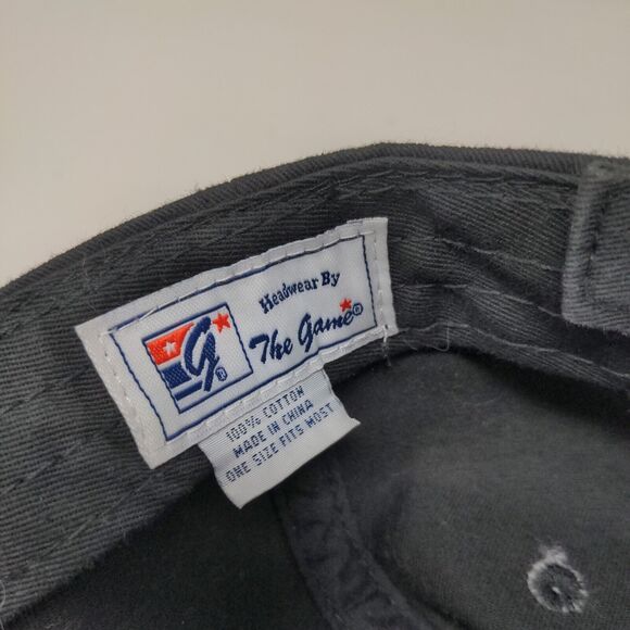 Indianapolis Motor Speedway IMS Strapback Hat Embroidered Logo Racing Black OSFM - Picture 11 of 11